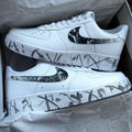 Custom Air Force 1 Black Splash