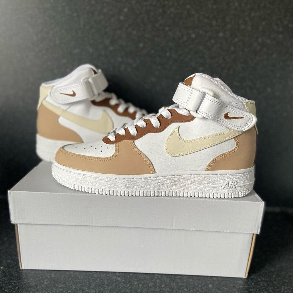 Zona Mocha Mids Custom Air Force 1's