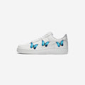 Custom Nike Air Force 1  BLUE BUTTERFLY