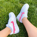 Custom Pink Nike Drip Air Force Ones