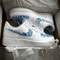 Custom Air Force 1 Blue Splash