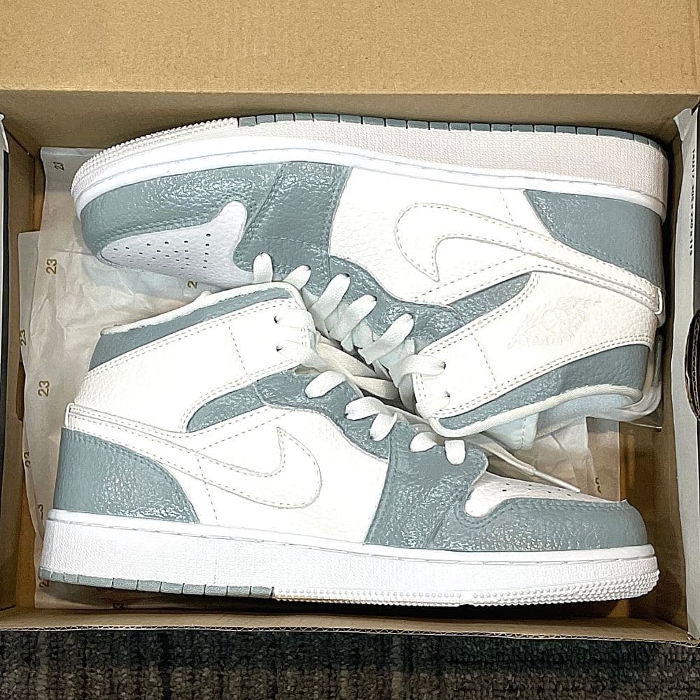 Custom Air Jordan 1 X  Gray green