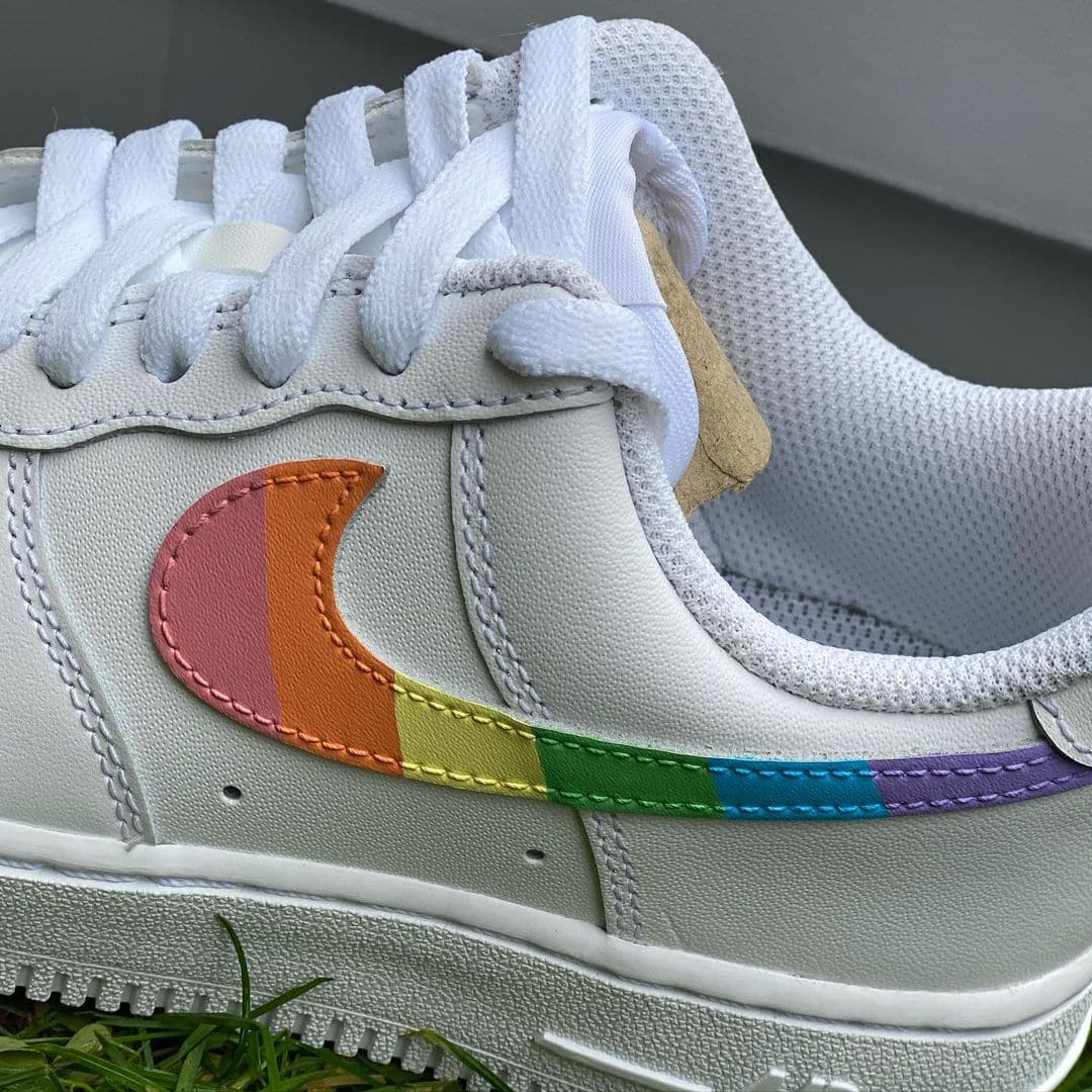 Custom Rainbow Trademark AF1's