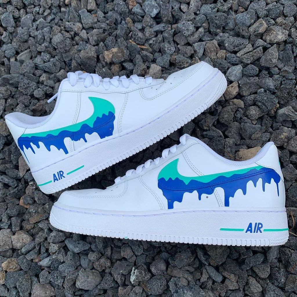 Blue Drip Custom Air Force 1
