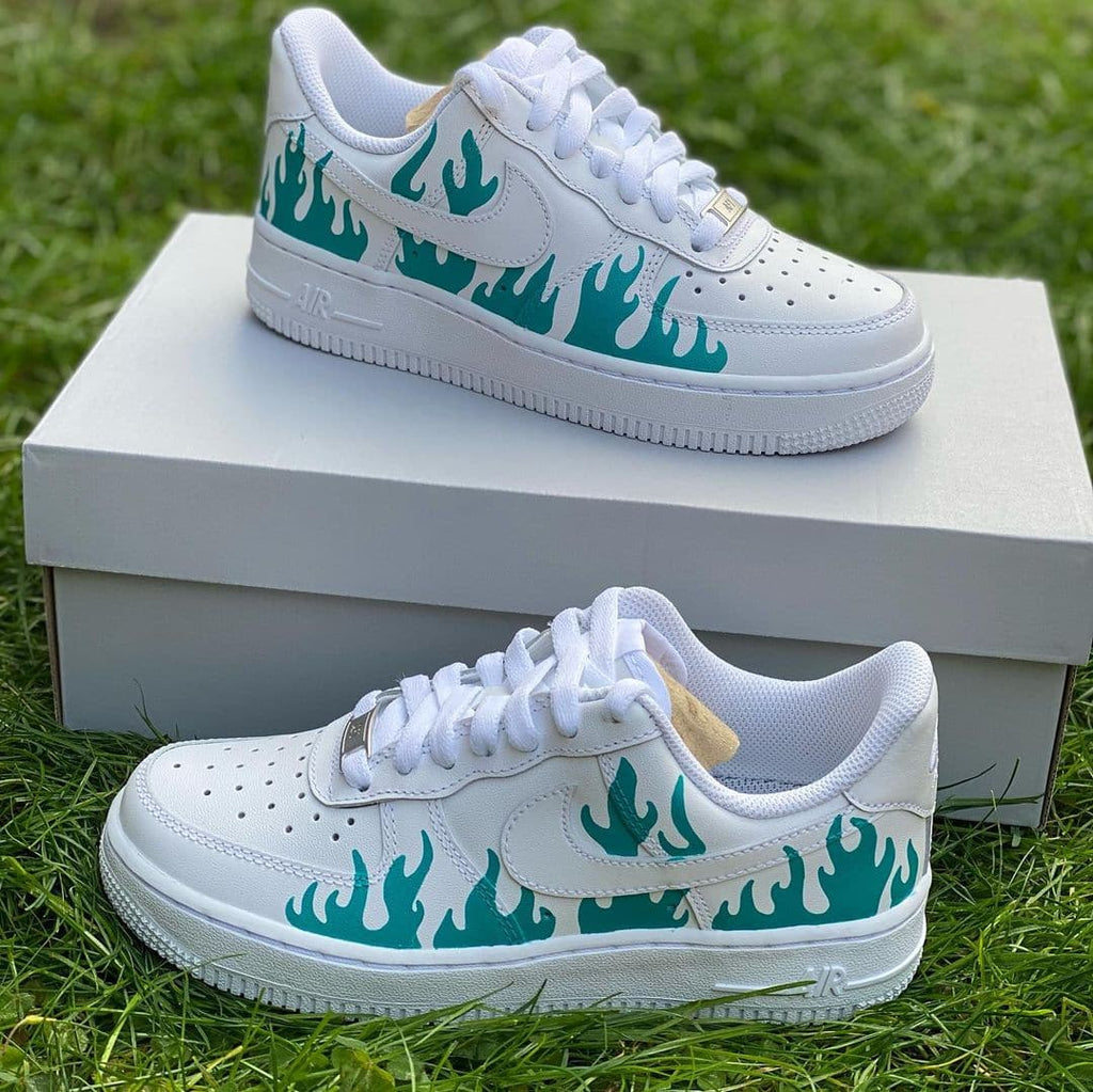 Custom Flames Air Force 1's