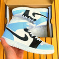 Custom Air Jordan 1 X Black  Blue