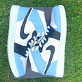 Custom Air Jordan 1 X Black  Blue