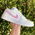 Custom Air Jordan 1 Low Baby Blue Colorblock 💙