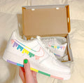 Pastel Rainbow Drip Custom Air Force 1