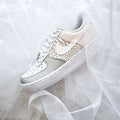 Beige Snake skin Nike Air Force 1
