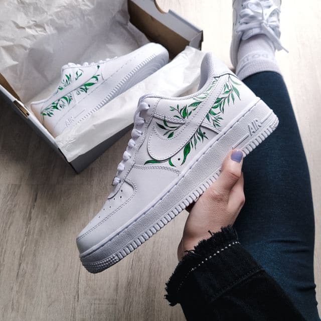 Green Leaves Nike Air Force 1