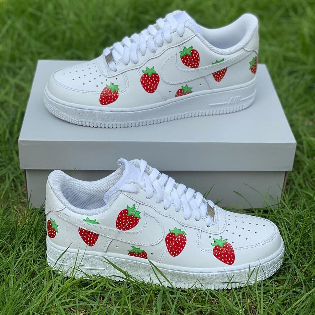 Strawberry Custom Air Force 1's