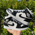 custom air jordan 1 black
